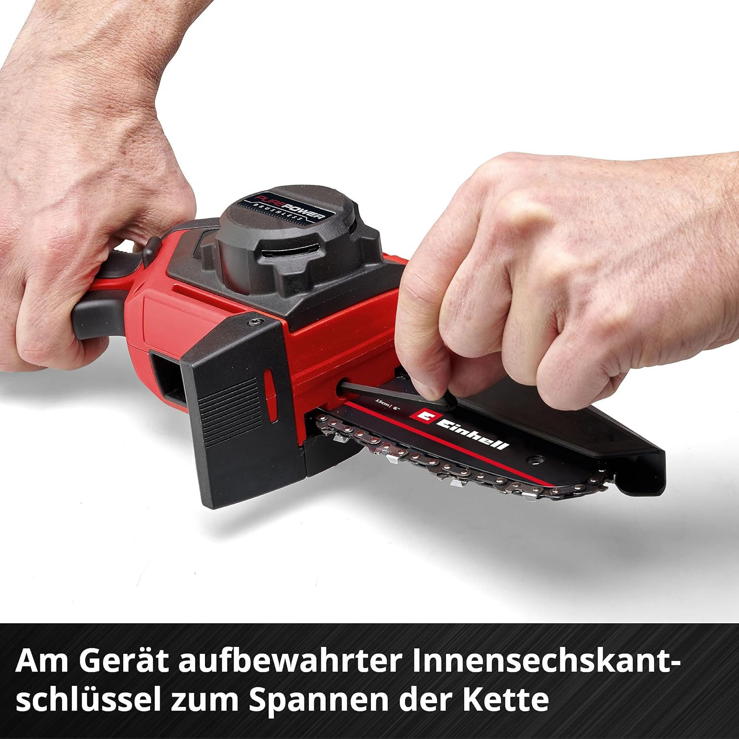 Einhell Akku-Astkettensäge GE-PS 18/15 Li BL-Solo, 18V, 12,5 cm, ohne Akku