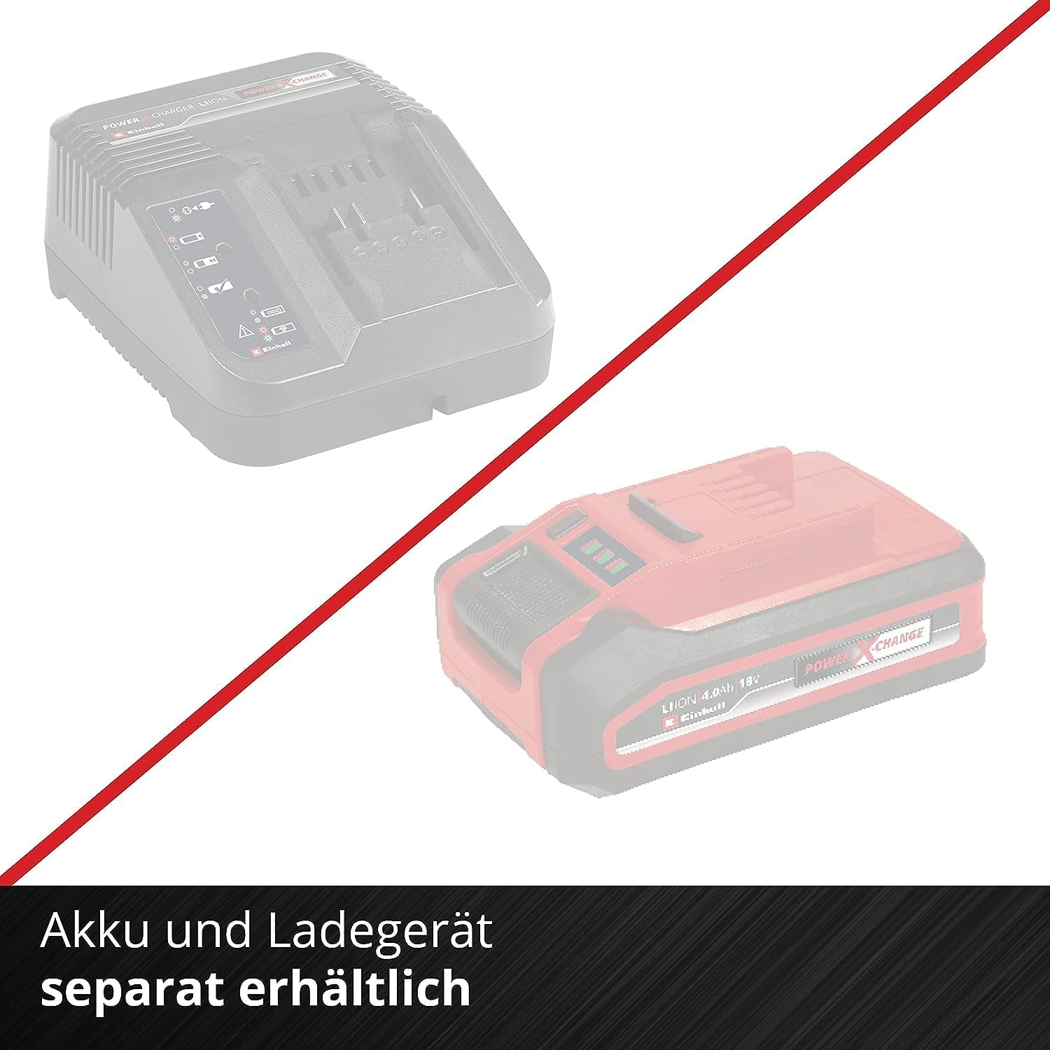 Einhell Akku-Laubsauger GE-CL 36 Li E-Solo, 2x18V, 210 km/h, 45L Fangsack, ohne Akku & Ladegerät