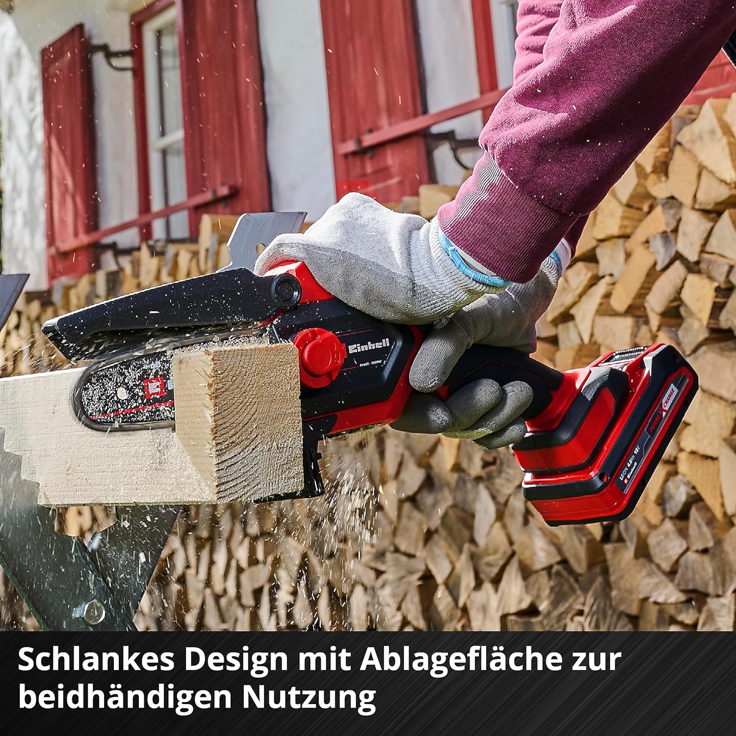 Einhell Akku-Astkettensäge GE-PS 18/15 Li BL-Solo, 18V, 12,5 cm, ohne Akku